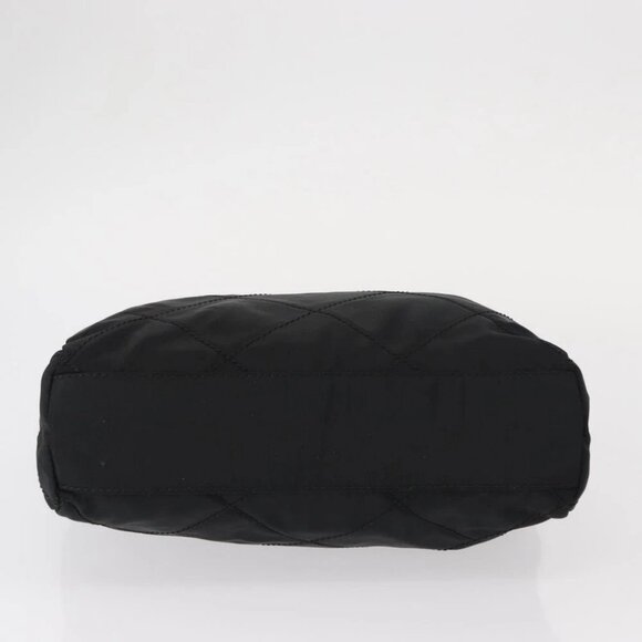 PRADA Chain Shoulder Bag Nylon Black Gold Auth - Picture 6 of 15